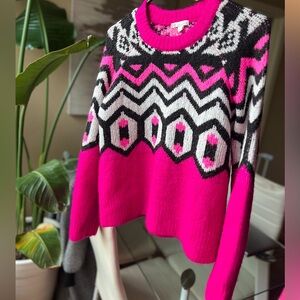 WORN ONCE- Gianni Bini patterned sweater